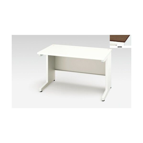 平デスク (引出し無し) XEHH127FDN-WWN 1点