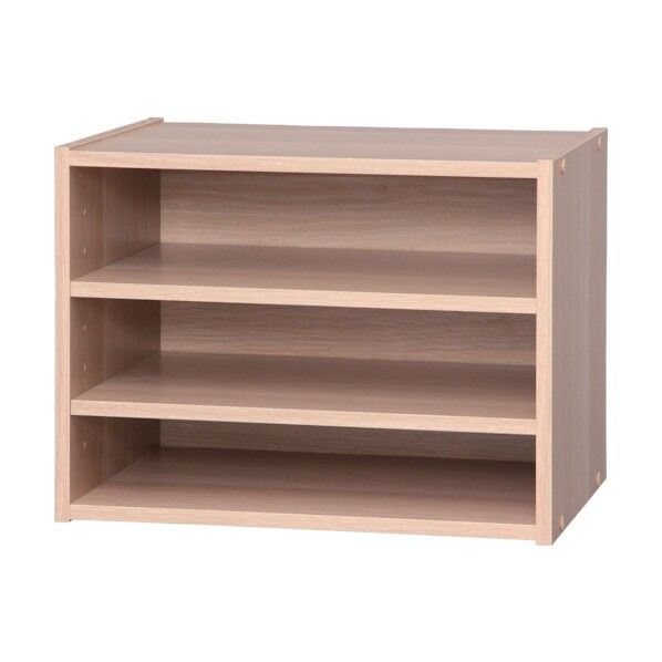 スタックボックス 棚付き ナチュラル STB-400T 1個