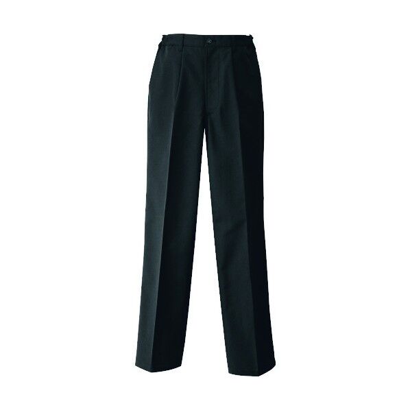 メンズシャーリングパンツ(1タック) 010ブラック(裾上げ品) 4L HS2600 1