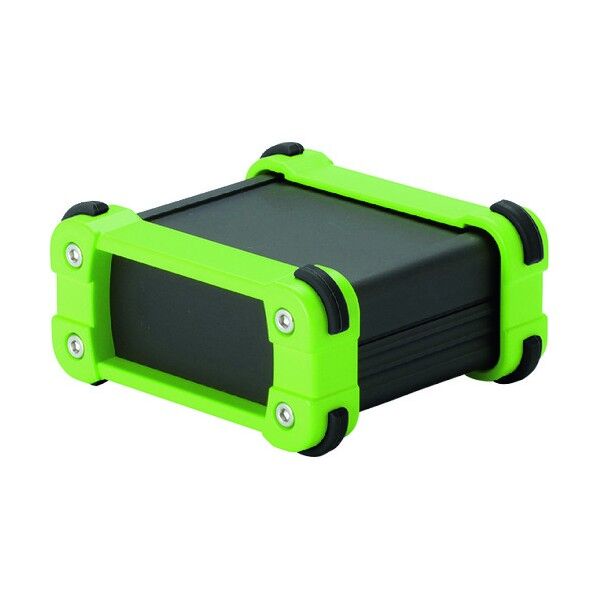 コーナーガード付アルミケースアルミパネルタイプ ブラック/ライム EXP7-4-6BL 1点