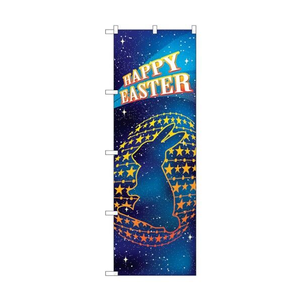 のぼり旗 HAPPY EASTER 宇宙 No.GNB-2866 W600×H1800 6300013801 1点