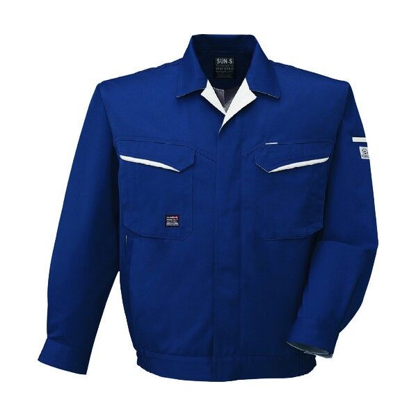 夏 長袖ブルゾン ネイビー色 4Lサイズ WA10481-3-4L 1点