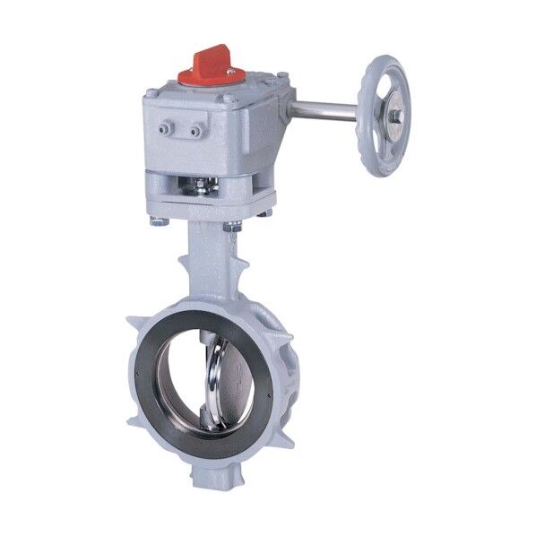 バタフライバルブ JIS10K/300A 304YA-2U SCS13A/SCS13A/R-PTFE ギア 304YA-2U-300-S-R 1点