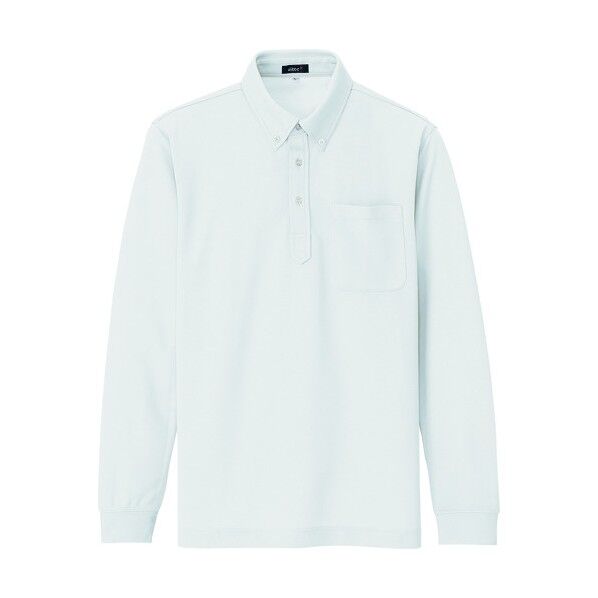 吸汗速乾 長袖ボタンダウンポロシャツ(男女兼用)