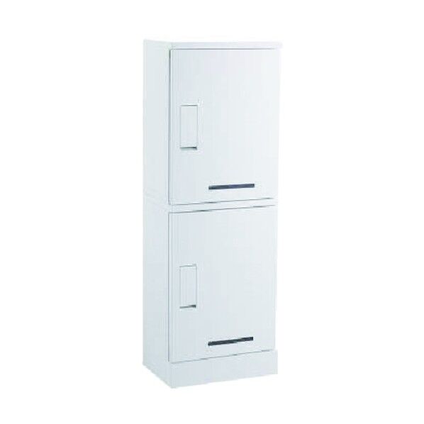 河村電器販売 宅配ボックス RUSUPO ホワイト 1300×450×310 2段タイプ KD2-31CW 1点