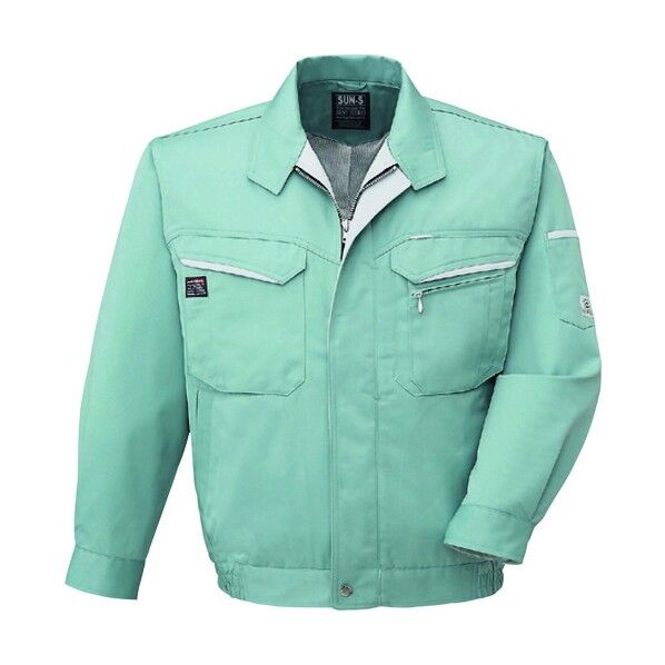 冬 長袖ブルゾン グリーン色 4Lサイズ WA20471-7-4L 1点