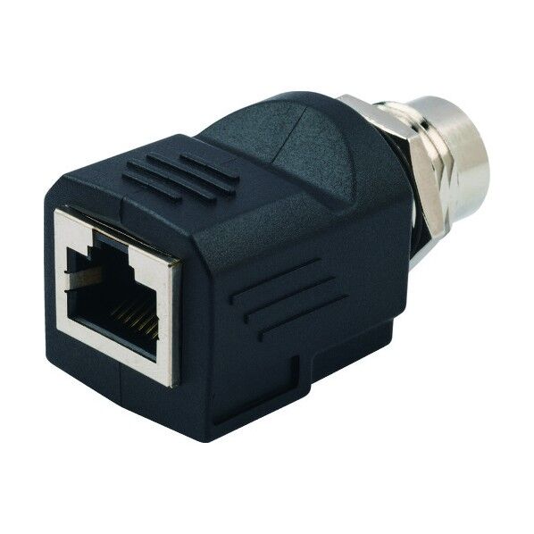RJ45⇔M12(Dコードタイプ)変換アダプタ