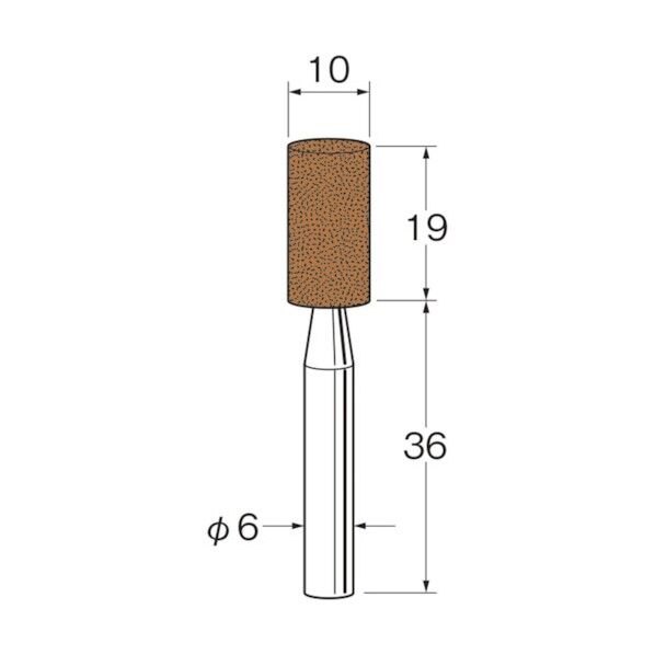 軸付砥石 G6113 5本