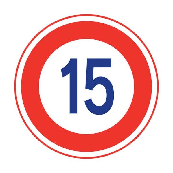 道路用標識 最高速度(15) 395-3715A 1点