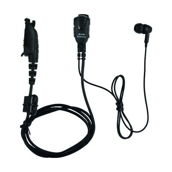 小型タイピンマイク&イヤホン (イヤホン部:カナルタイプ)