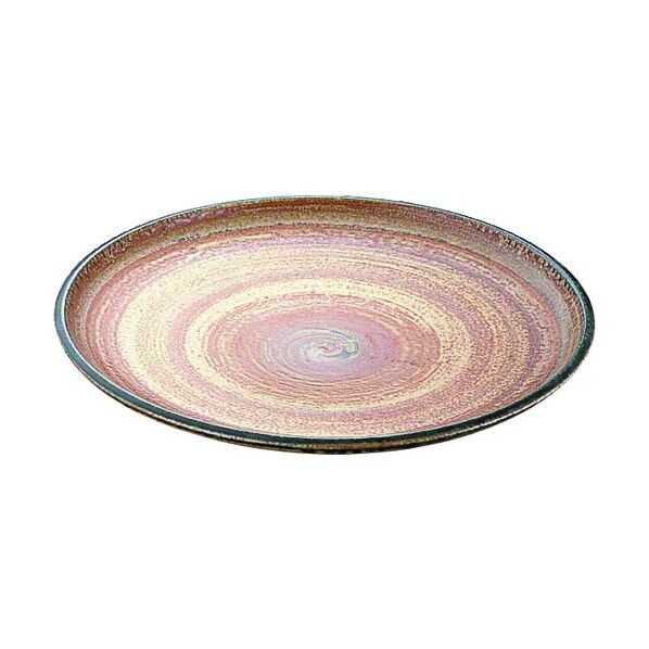 エムズジャパン 手造錆イラボ刷毛目10.0大皿 平 B03-21 ROO2401 1個