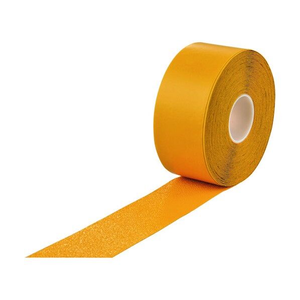 高耐久ラインテープ(反射+滑り止めタイプ)SVH‐100Y 両端テーパー構造 屋内外兼用 100mm×20m 105233 1巻