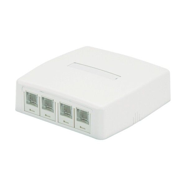 パンドウイット パンドウイット CAT6Aローゼットボックスキット シャッター付キ 4個口白 JOQ4H6A00 1点...