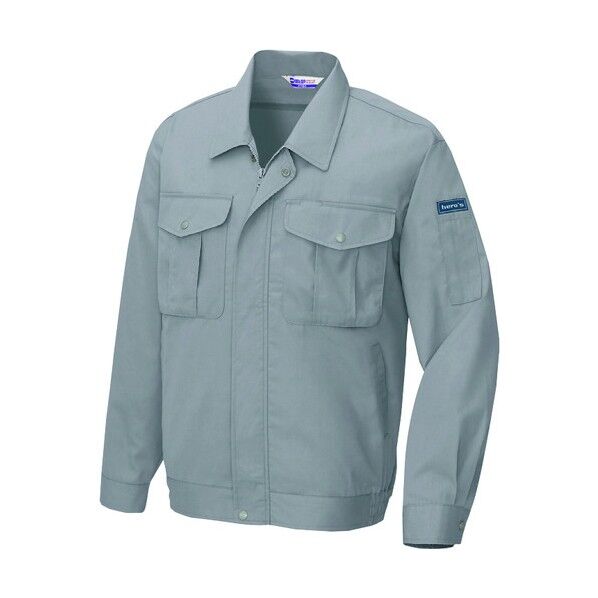 長袖サマーブルゾン（男女兼用） 004グレー 4L 590 1