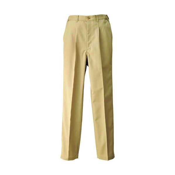 レディースシャーリングチノパンツ（1タック） 002ベージュ 6L HS2603 1