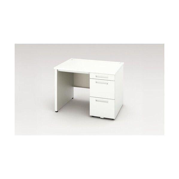 片袖デスク(ロングレール仕様 XEHH107HP-WH 1点