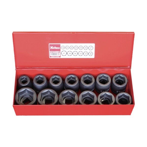 19mm差込 インパクト6角ソケットセット 11ヶ組 16201A 1