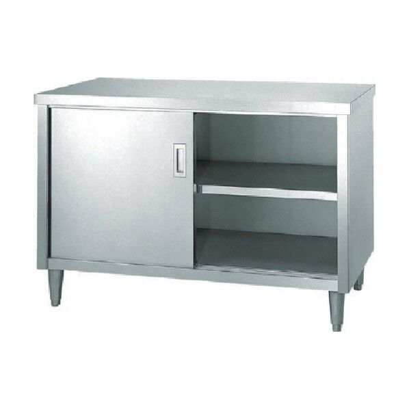 ステンレス保管庫片面ステンレス戸 間口1800×奥行450×高さ800 E-18045 1点