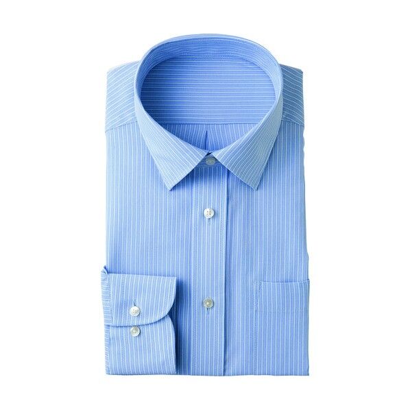 長袖カッターシャツ 007サックス LL 43069 1点