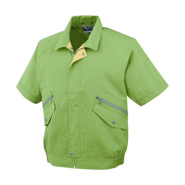 半袖ブルゾンP-8890 9グリーン EL