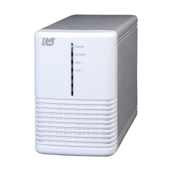 USB3.0 RAIDケース(HDD2台用・ホワイトシルバー)