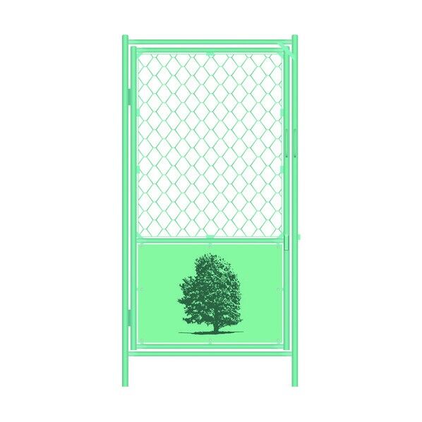 デザイン扉フェンス 樹 1800×900 塗装