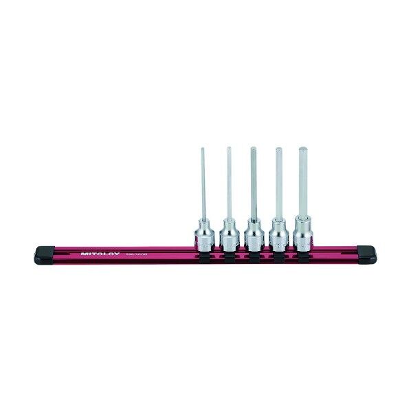水戸工機 3/8 ヘックスソケット ロング ホルダーセット 5コマ6点 HH306ML 1点