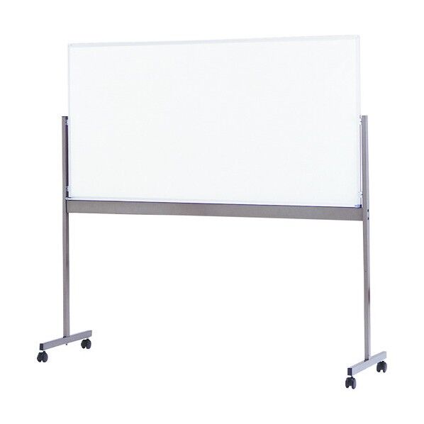 ホワイトボード(脚付自立型)M‐402 キャスター付 900×1800mm 327052 1点