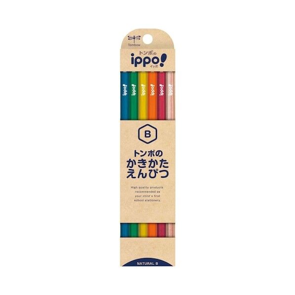 トンボ鉛筆 かきかた鉛筆 B プリント ナチュラル KB-KNN04-B 1点