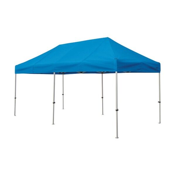 かんたんてんと 2.4m×4.8mスチール&アルミ複合フレーム 水色 KA/5W-SB 1点