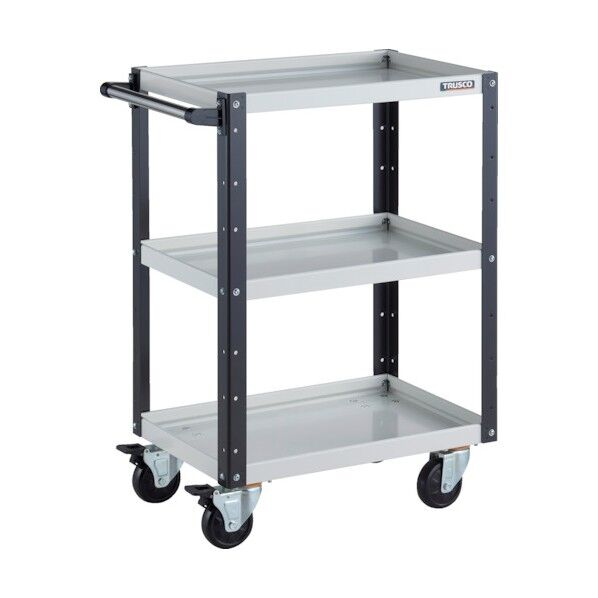 イーグルワゴン 600X400XH880 4輪自在 ホワイト/ブラック EGW-963J-WBK 1点