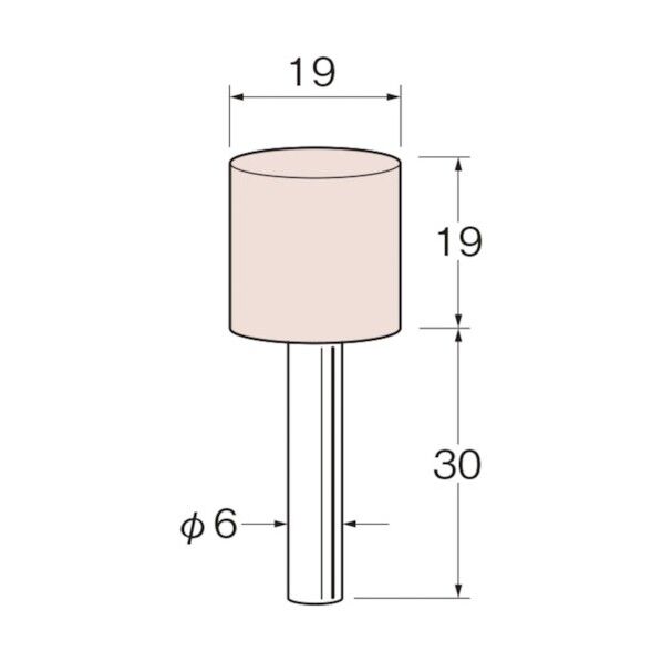 軸付砥石 G6621 5本