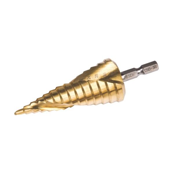 コバルトステップドリル4~30mmチタンコーティング CSD-3TR 1