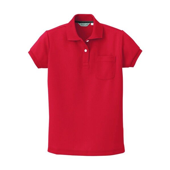レディース半袖ポロシャツ 046レッド 5 CL2000 1