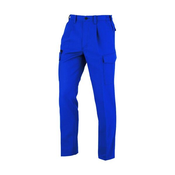 ワンタックカーゴパンツ(脇シャーリング) ブルー Mサイズ A-8076-6-M 1点