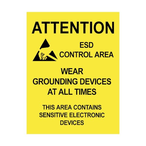 DESCO ポスター 注意区域 432mmX559mm (5枚入)