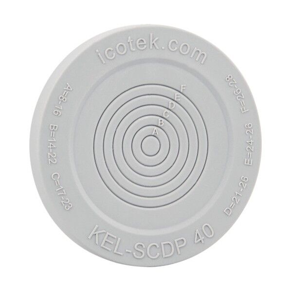 アイコテック社 膜付きワンタッチグロメット(配線可能径8~28mm) KEL-SCDP40-43482 1点
