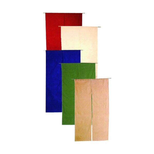 半間のれん 綿麻無地 001-08 ボルドー YHV0501 1点