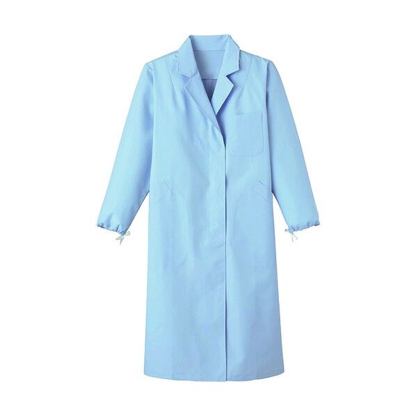 女子S型診察衣 サックス KF-121-S 1点