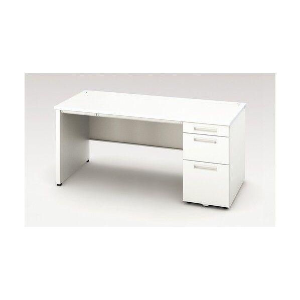 片袖デスク(ロング、パネル脚 XEHH167KP-WH 1点