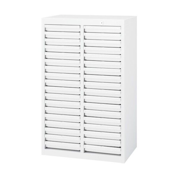 システムトレーキャビネット施錠タイプA4-2列18段 5-860-3332 1点