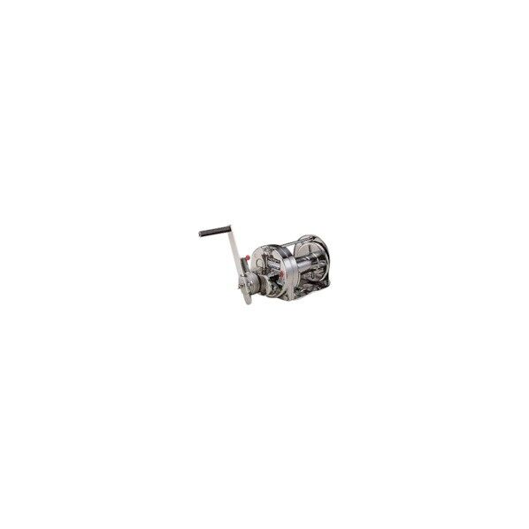 ステンレスラチェット式手動ウインチ(電解研磨・防滴ブレーキ式)