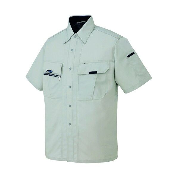 半袖シャツ(男女兼用) 004グレー L 9037 1