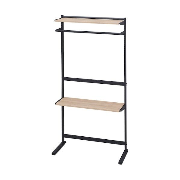 288151 スタイルウォールワードローブ ブラック/ライトナチュラル SWW-850-NA (288151) 1点