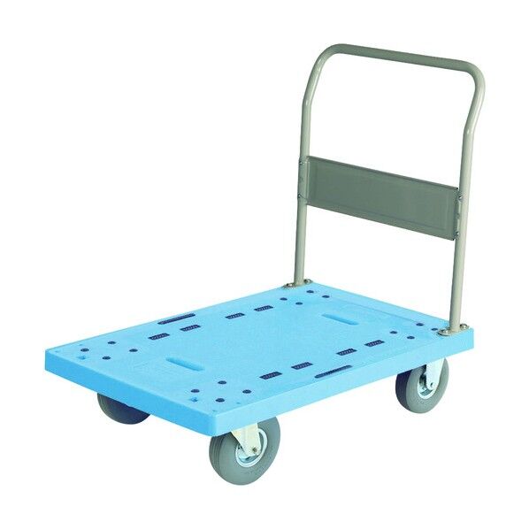 大型樹脂台車 ハンドル固定式 ノーパンククッションタイヤ付 NP-302SL 1点