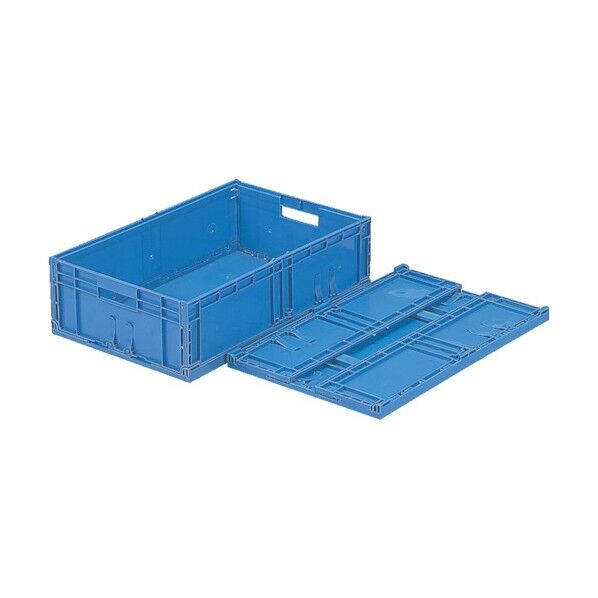 折りたたみコンテナー 556560 F-Box122 ブルー F-BOX122-BL 1点