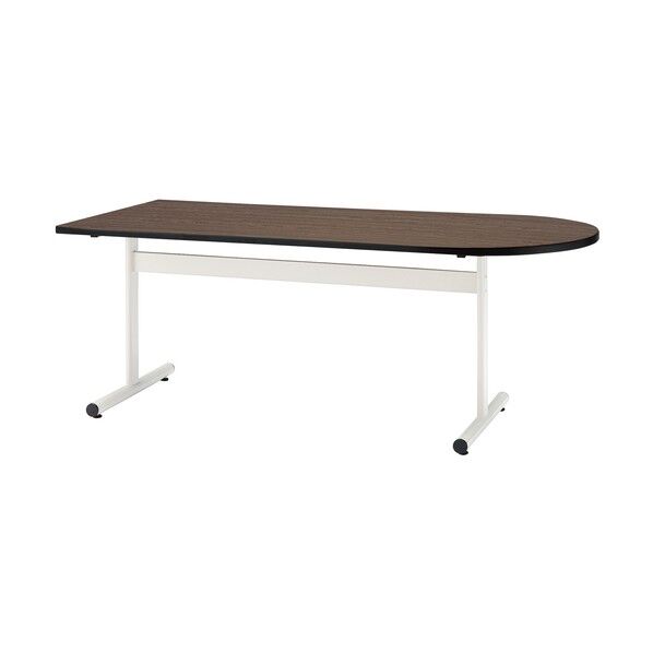 ミーティングテーブル TT-TW 半楕円型 1800×900 ローズ TT-TW1890U-RO 1点