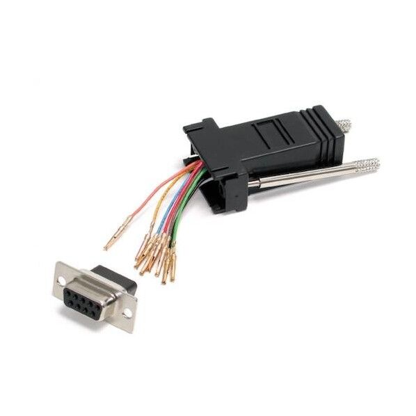 シリアルケーブル/アダプター/DB9 - RJ45ポート変換/メス・メス GC98FF 1本