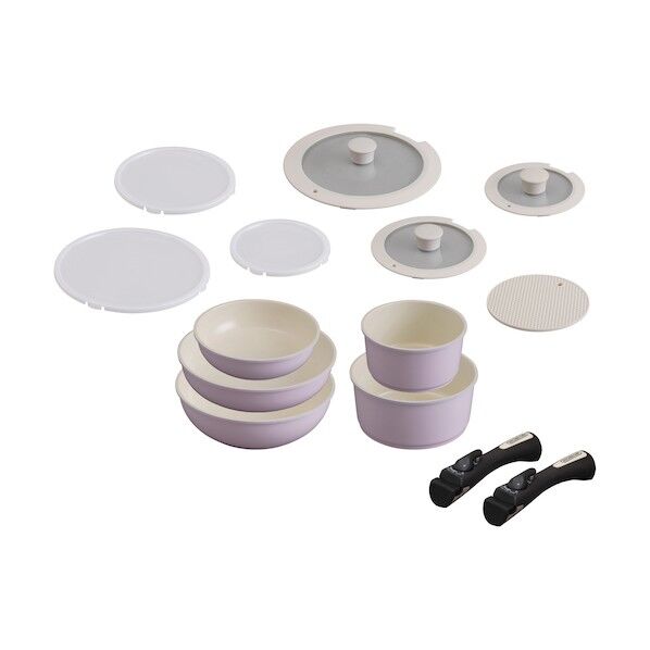521164 セラミックカラーパン13点セットシリコンなべ敷き付 CC-SE13N-P (521164) 1点
