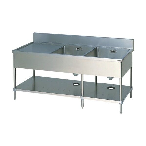 二槽水切シンク(ホース付) BSM2156L 1点